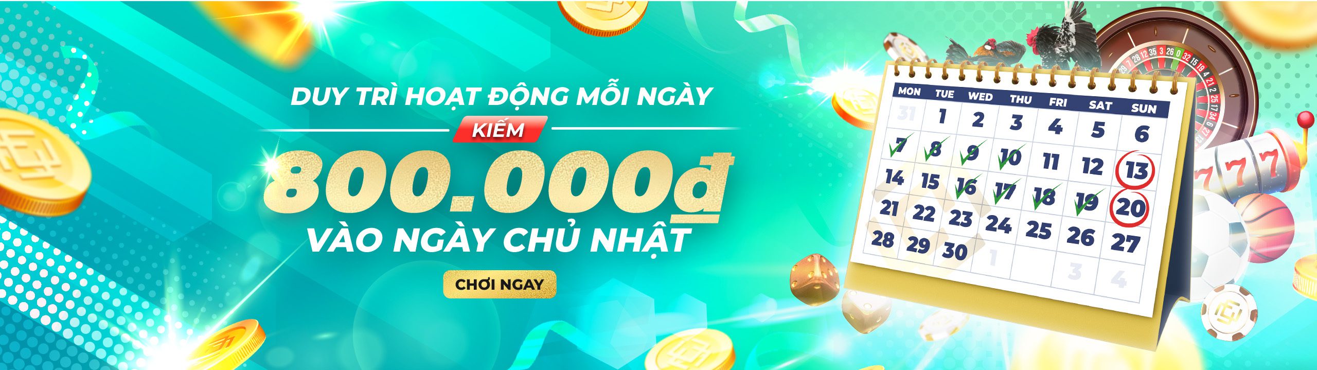 Casinomcw Siêu chủ nhật miễn phí 800.000 VND