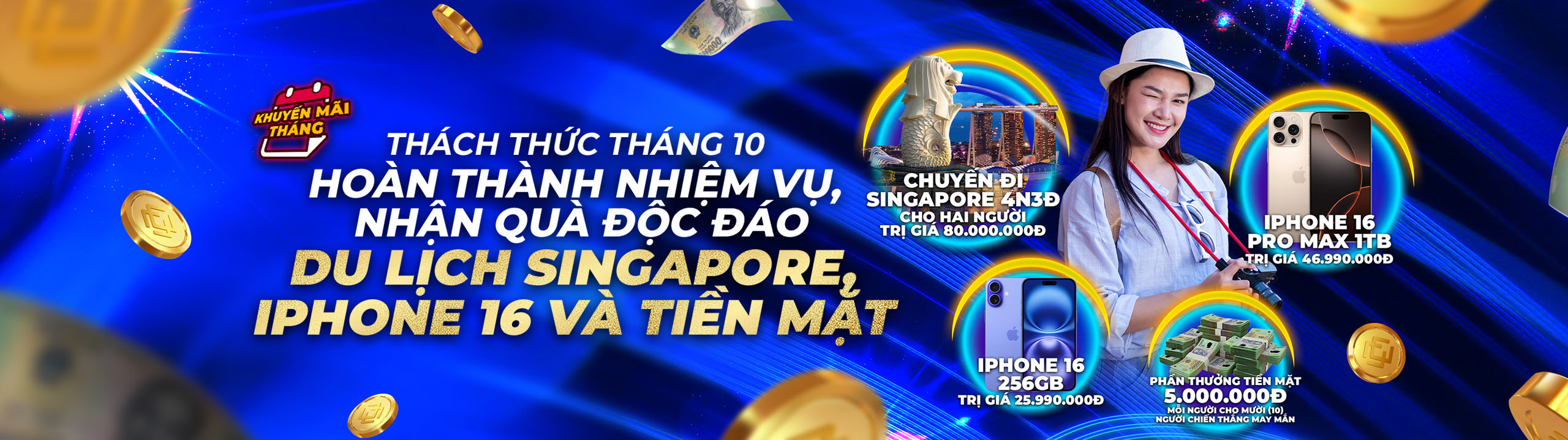 Thách thức tháng 10: Thêm thưởng, thêm vui!